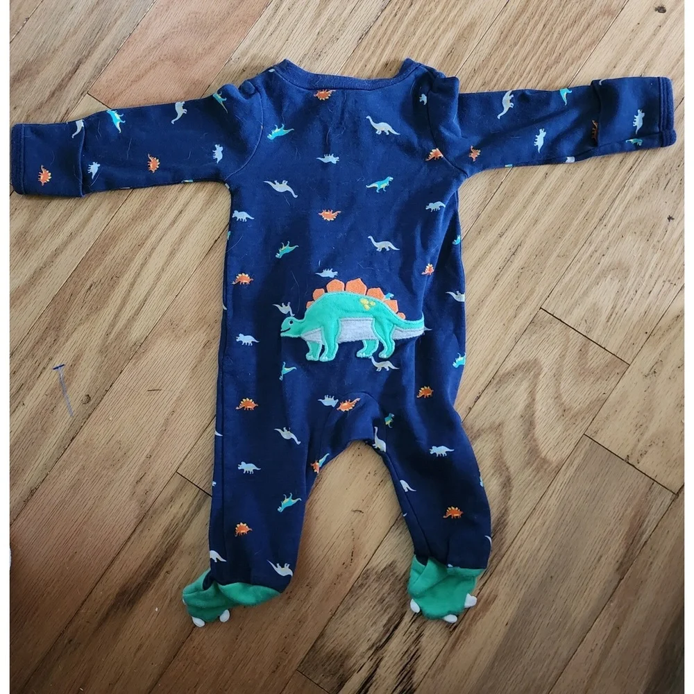 Carter's & Gerber Sleepers (5) Newborn NB‎ 0-3M Baby Pajamas Zip Up Cotton
